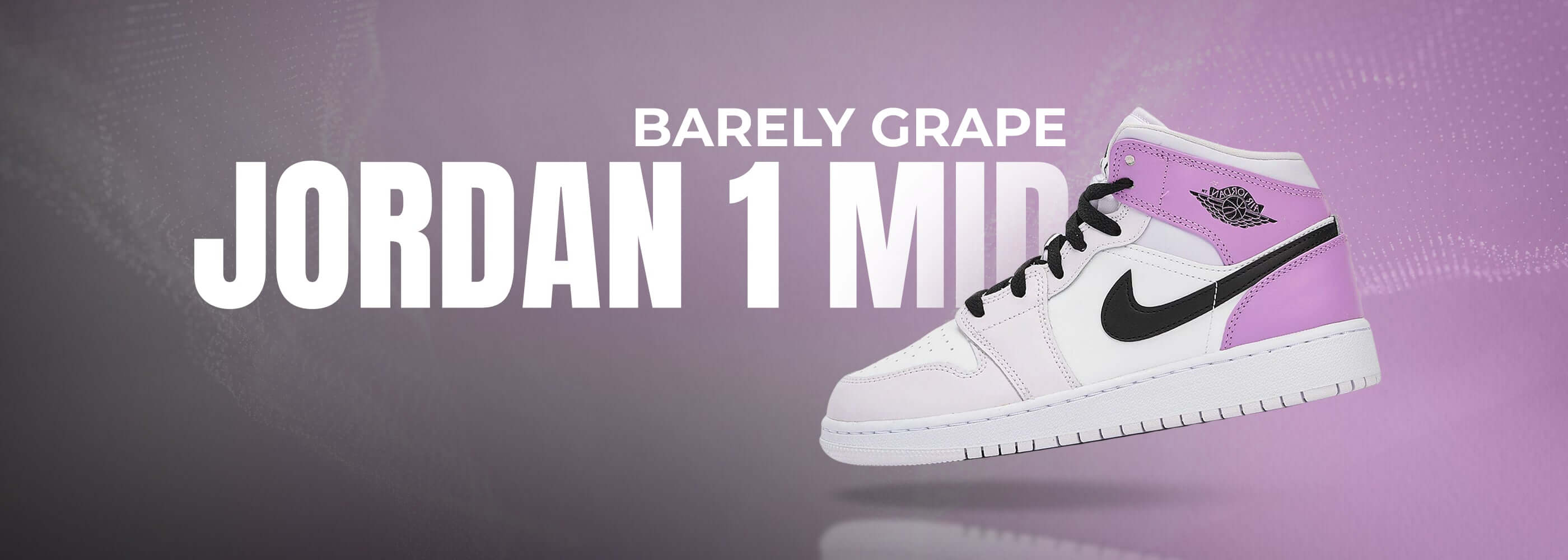 Jordan 1 Mid  Barely Grape (GS)