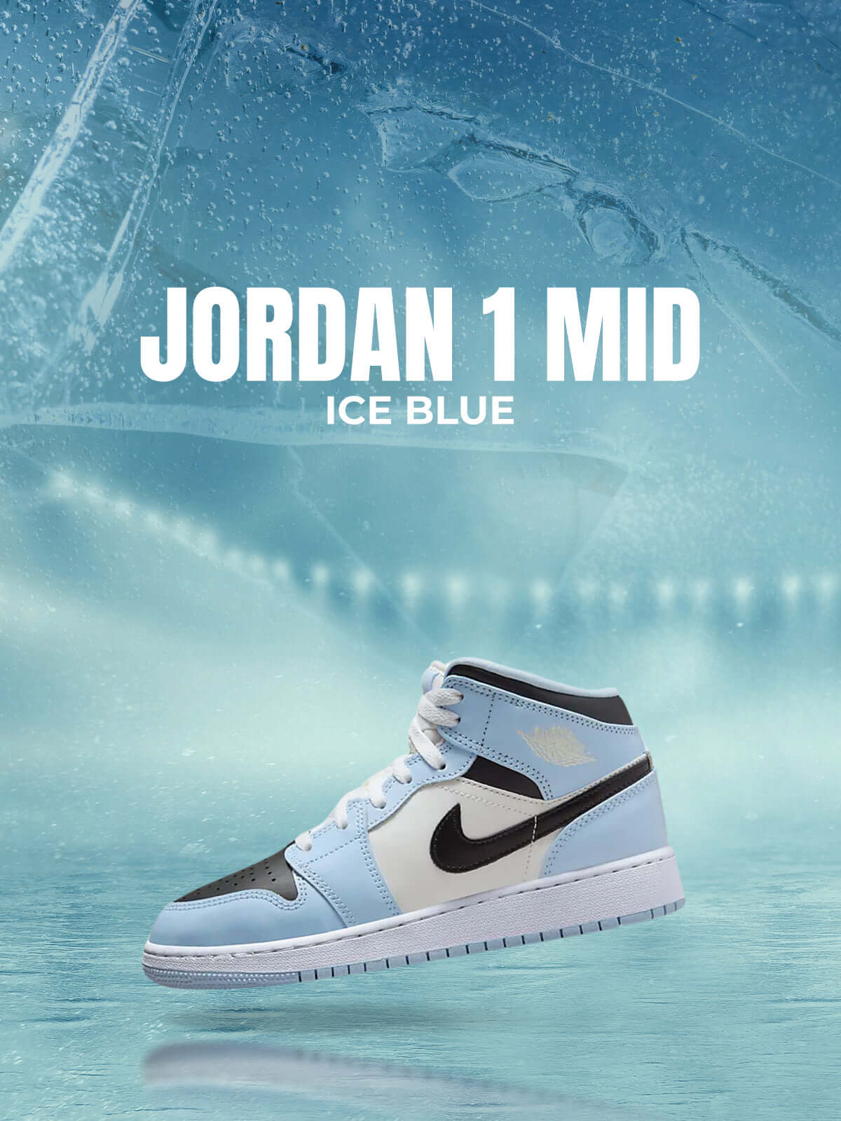 Jordan 1 Mid Ice Blue (GS)